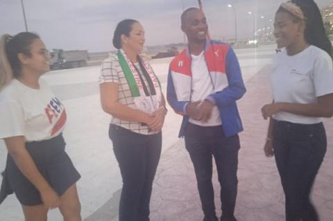 Juventud cubana se moviliza en solidaridad con el pueblo palestino