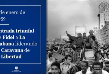 Entra a La Habana el Comandante Fidel Castro.