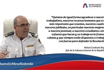 El Jefe de la Aduana General de la República Nelson Cordovés Reyes