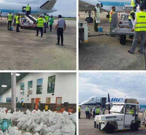 Primer vuelo de Aerolínea Aeroflot con cargas no comerciales en Villa Clara. Primer vuelo de Aerolínea Aeroflot con cargas no comerciales en Villa Clara.