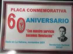 placa 60 aniversario placa 60 aniversario