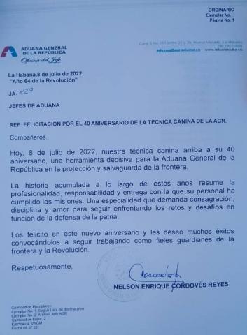 carta canina 2022