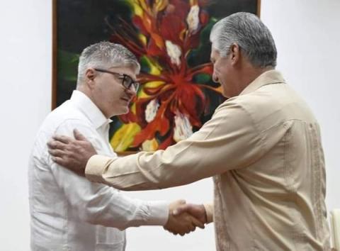 Recibe presidente cubano al Secretario General de la OACI. Recibe presidente cubano al Secretario General de la OACI.