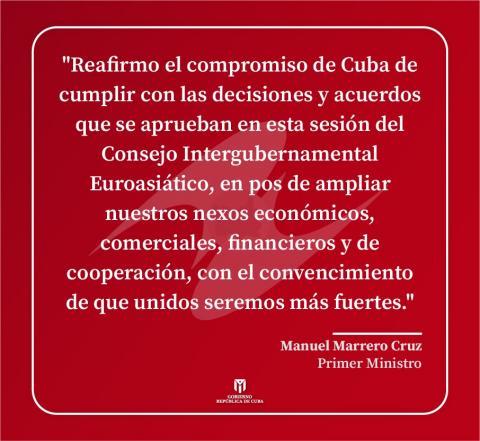 El Primer Ministro Reafirmo que