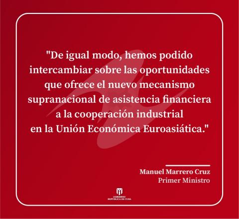 El Primer Ministro expreso