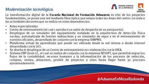 #AduanaEnMesaRedonda| Modernización tecnológica #AduanaEnMesaRedonda| Modernización tecnológica