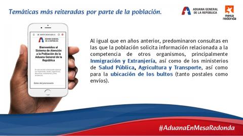 #AduanaEnMesaRedonda| Temáticas más reiteradas por parte de la población. #AduanaEnMesaRedonda| Temáticas más reiteradas por parte de la población.