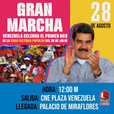 Venezuela celebra el primer mes de la victoria electoral de Nicolás Maduro