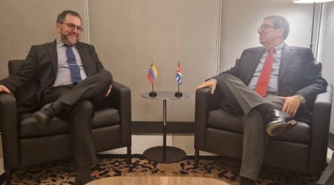 Canciller cubano ratifica postura invariable de apoyo a Venezuela