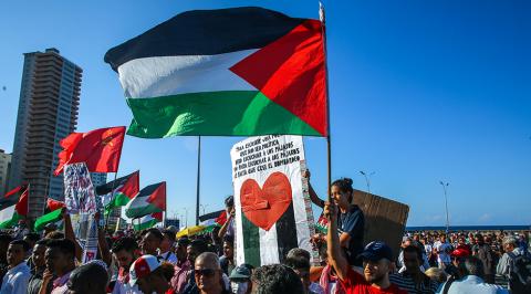Habaneros marcharán este lunes en solidaridad con Palestina