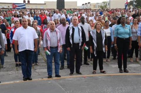 Sancti Spíritu levanta la voz por la causa Palestina Sancti Spíritu levanta la voz por la causa Palestina