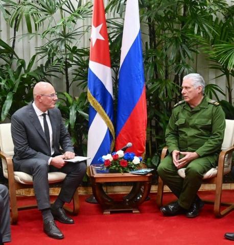 Sostiene encuentro Díaz-Canel con viceprimer ministro de Rusia, Dmitri Chernichenko