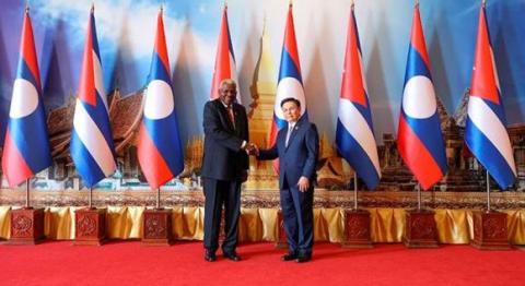 Esteban Lazo inició visita oficial a la República Democrática Popular Lao