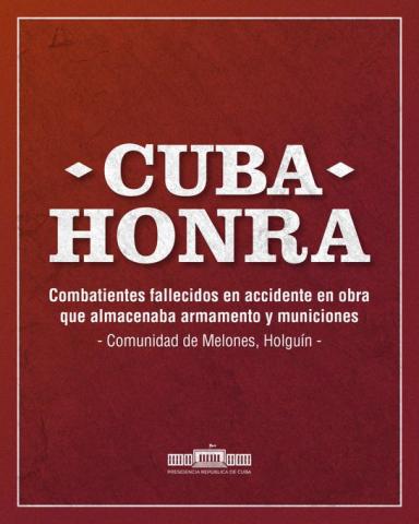 Presidente cubano participa en homenaje póstumo a combatientes de las FAR en Holguín Presidente cubano participa en homenaje póstumo a combatientes de las FAR en Holguín