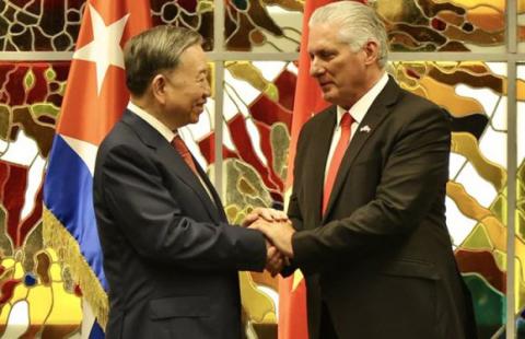Díaz-Canel y To Lam dialogan a propósito de los 95 años del Partido Comunista de Vietnam Díaz-Canel y To Lam dialogan a propósito de los 95 años del Partido Comunista de Vietnam