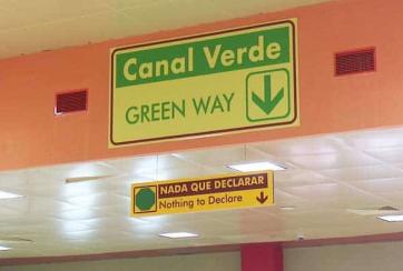 canal verde y rojo