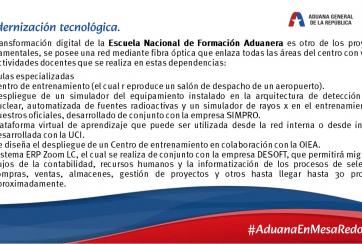 #AduanaEnMesaRedonda| Modernización tecnológica 