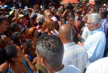 Visita el presidente Miguel Díaz-Canel el Central Azucarero