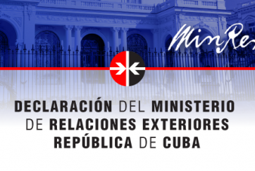 Declaración del Minrex: Cuba es una sola