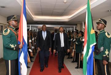 Visita del Vicepresidente Salvador Valdes Mesa a Sudáfrica