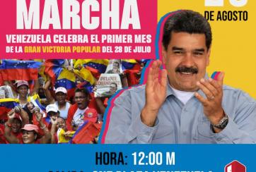 Venezuela celebra el primer mes de la victoria electoral de Nicolás Maduro