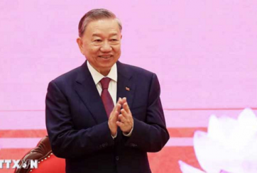 Presidente cubano felicita a To Lam, secretario general del Partido en Vietnam