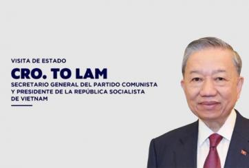El secretario general del Partido Comunista y presidente de la República Socialista de Vietnam, compañero To Lam, arribará hoy a Cuba,