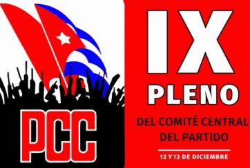 Convocan al IX Pleno del Comité Central del Partido del 12 al 13 de diciembre