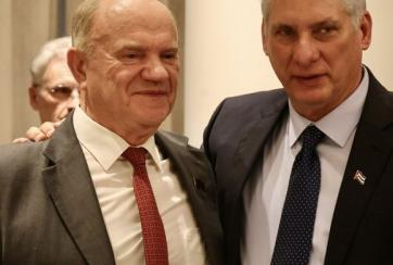 Cuba condecora con Orden de la Solidaridad a líder comunista ruso Guennadi A. Ziugánov