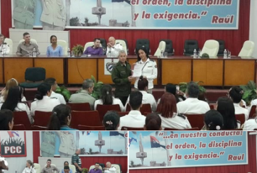 La Aduana de Villa Clara realizó en esta jornada el acto por el 62 aniversario