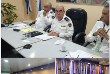 Balance del Trabajo del aeropuerto internacional José Martí Presidido por Nelson Cordovés Reyes el Jefe de la Aduana General de la República y William Pérez González Vicejefe Primero 